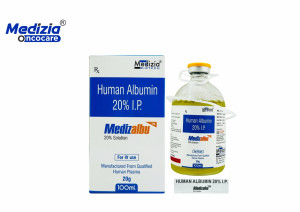 Human Albumin Injection 20% 100ml - (Medizalbu 20% Solution)
