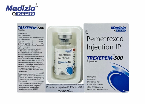 Pemetrexed Injection 500mg Manufacturer  Anti Cancer Lyophilized Third Party Manufacturing