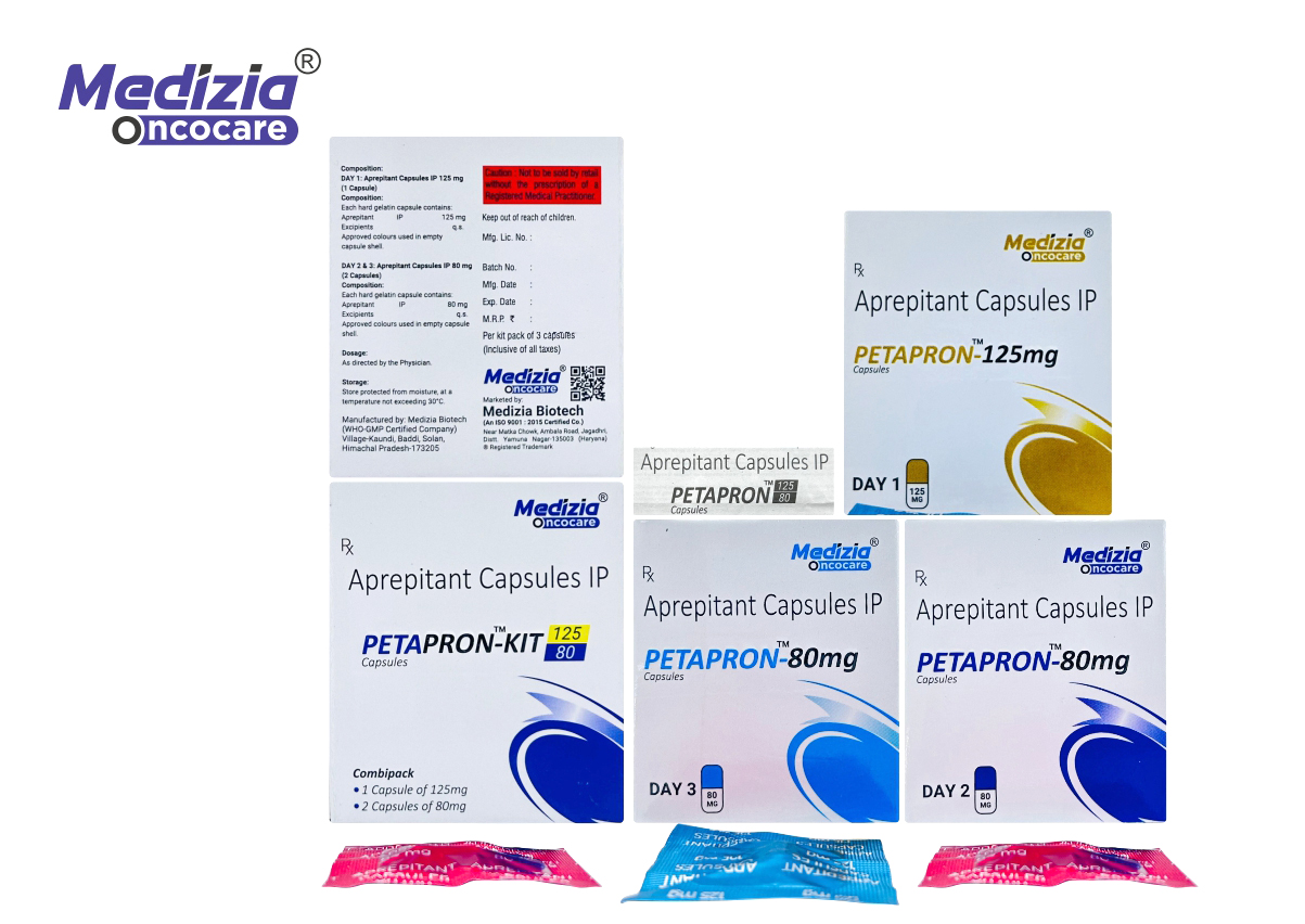 Aprepitant Capsules 125mg/80mg Manufacturer | Oncology Capsules Third Party Manufacturing