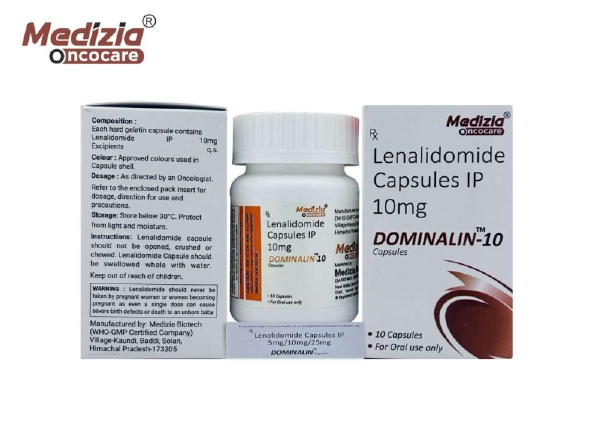 Lenalidomide Capsules IP 10mg – Anti Cancer Capsules Third Party Manufacturing | Medizia Oncocare  Medizia Oncocare offers Lenalidomide Capsules IP 10mg as part of its specialized Anti Cancer Capsules Third Party Manufacturing portfolio for licensed pharm
