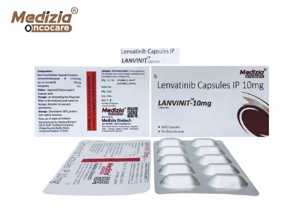 Lenvatinib Capsules 10mg Manufacturer | Anti Cancer Capsules Third Party Manufacturing