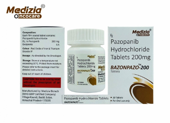 Pazopanib Tablets 200mg Manufacturer | Anti Cancer Tablets Third Party Manufacturing