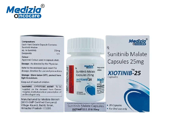 Sunitinib Malate Capsules 25mg Manufacturer | Anti Cancer Capsules Third Party Manufacturing